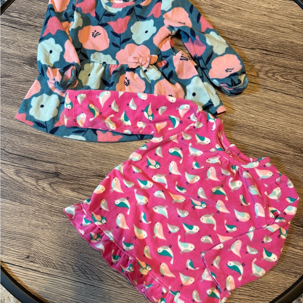 (2) Carters Fleece Shirts